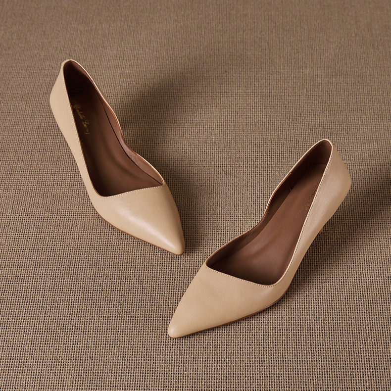 Elyse Genuine Leather Heels