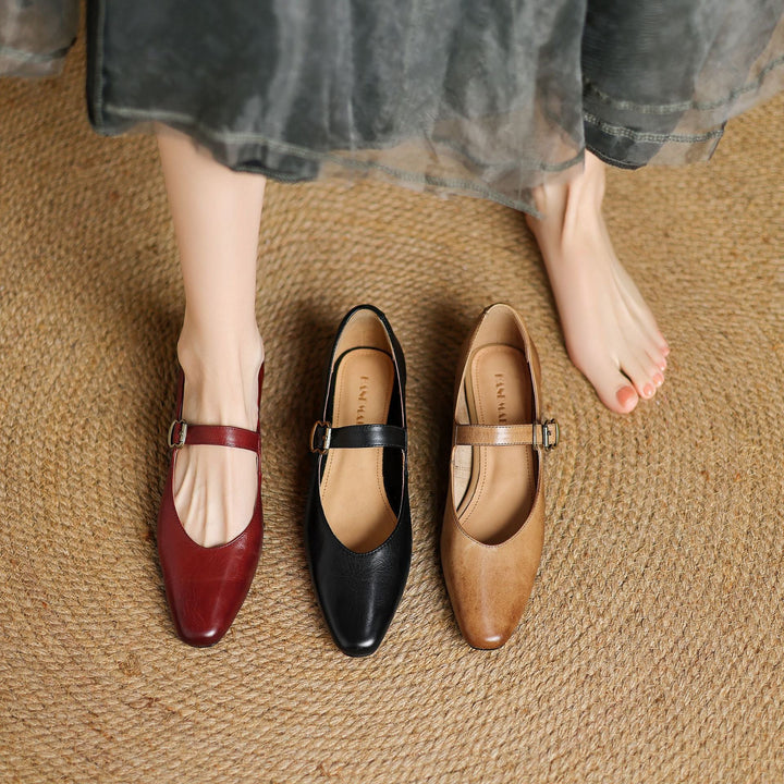 Livia Genuine Leather Heels