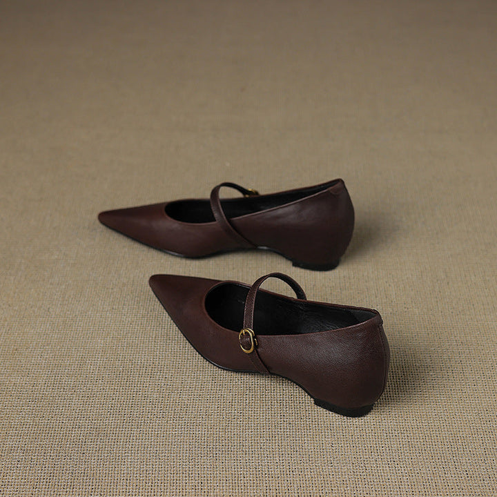 Elaine Genuine Leather Heels