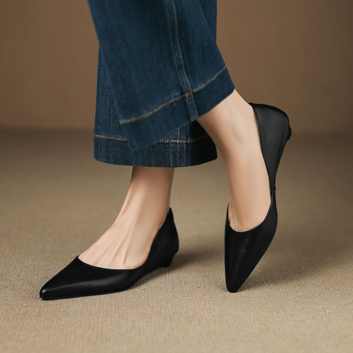 Meya Genuine Leather Flats