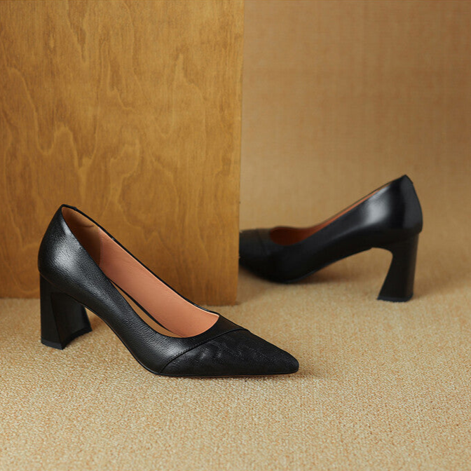 Aurelia Genuine Leather Heels