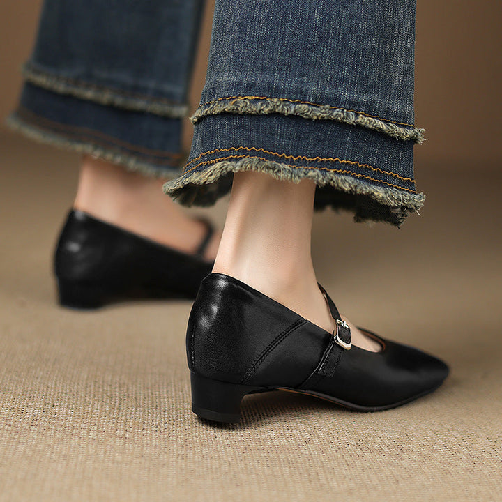 Athea Genuine Leather Flats