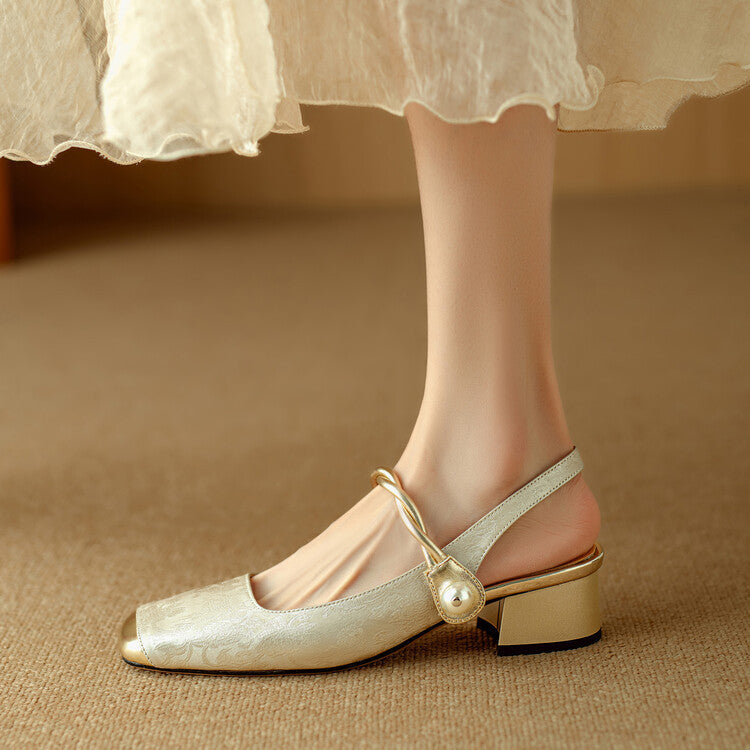 Elysia Leather Heels