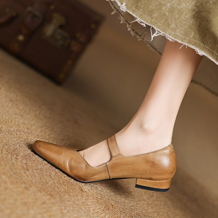 Livia Genuine Leather Heels