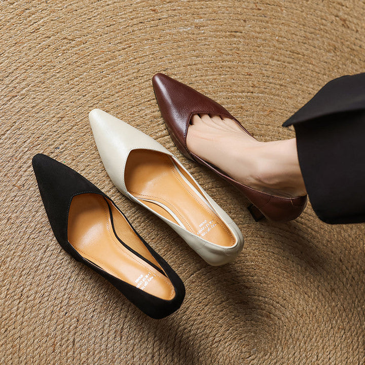 Morae Genuine Leather Heels