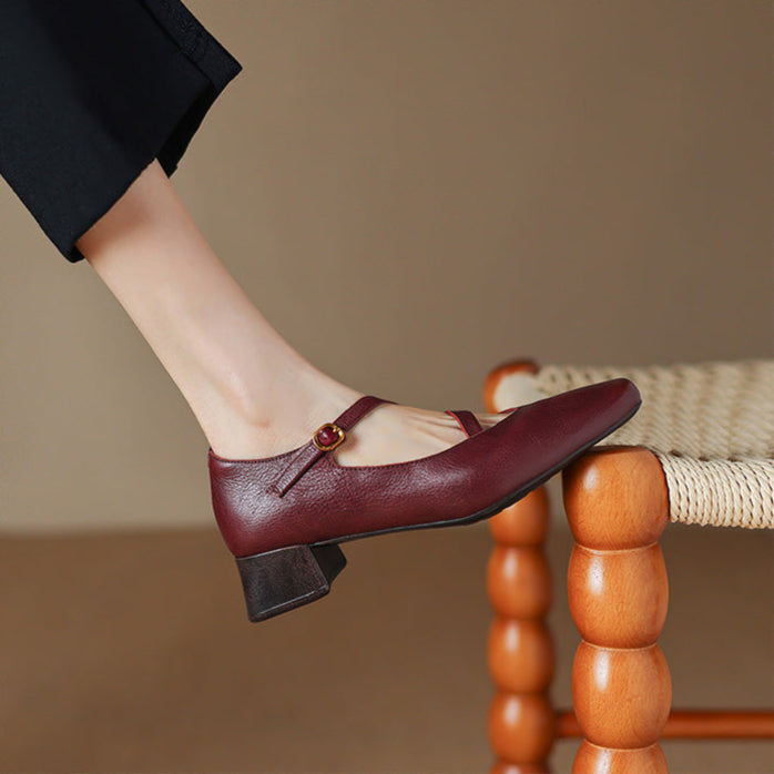 Orida Genuine Leather Heels