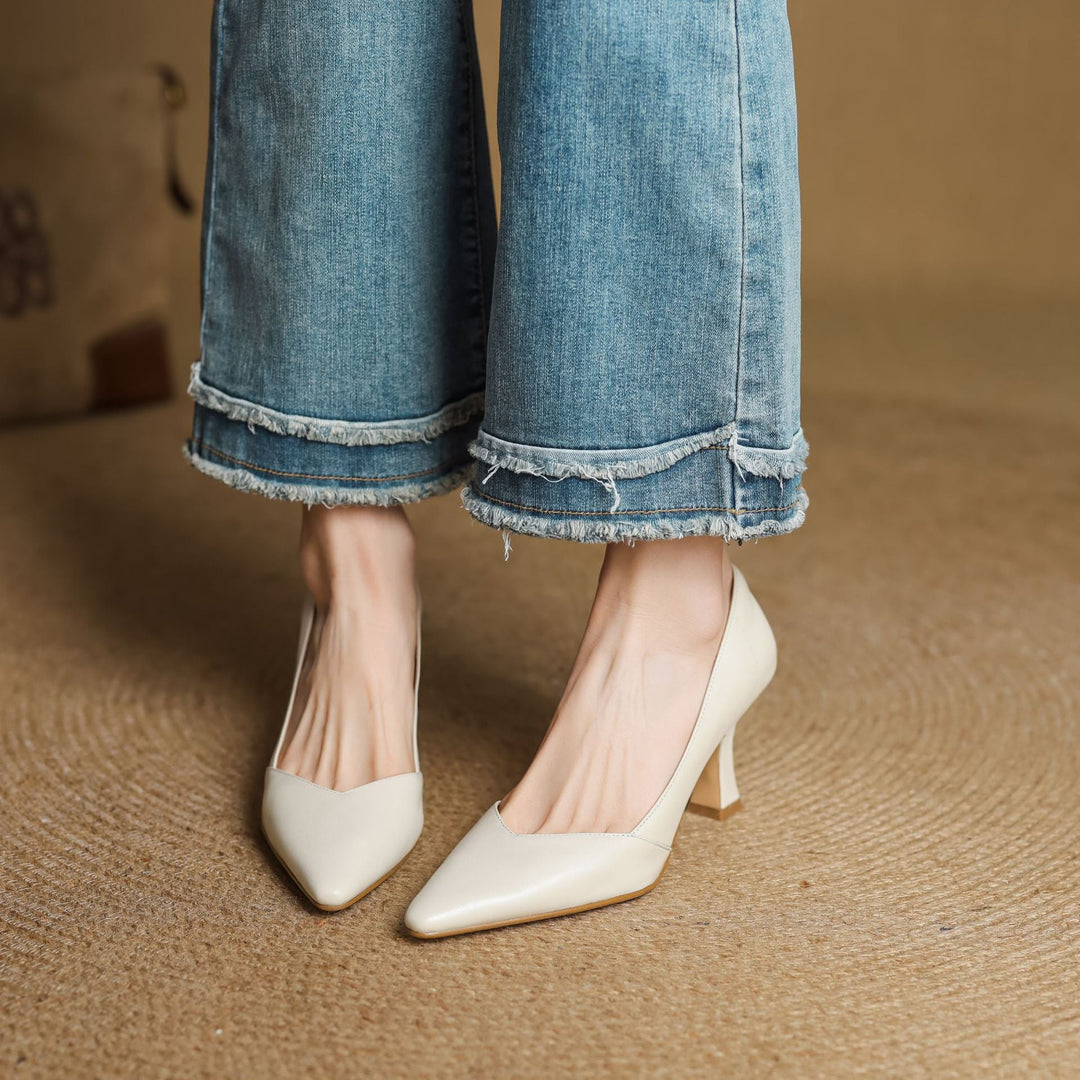 Morae Genuine Leather Heels