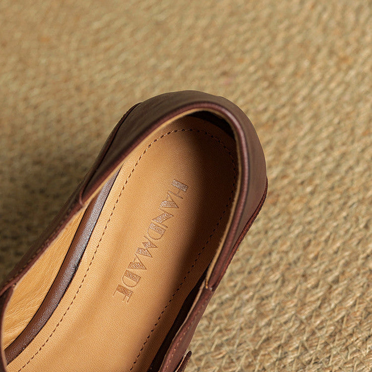 Miska Genuine Leather Flats