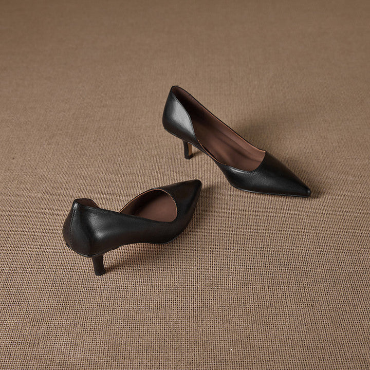 Elyse Genuine Leather Heels