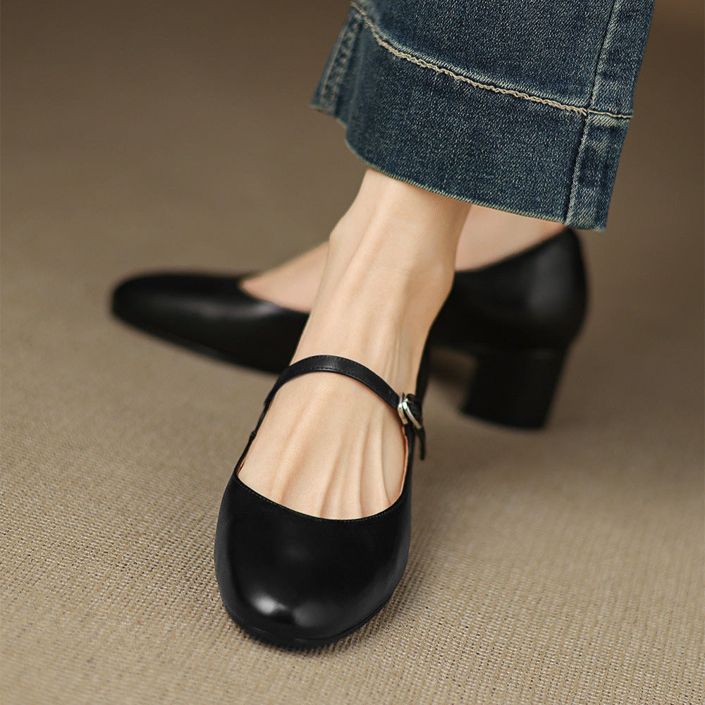 Cyra Genuine Leather Pumps