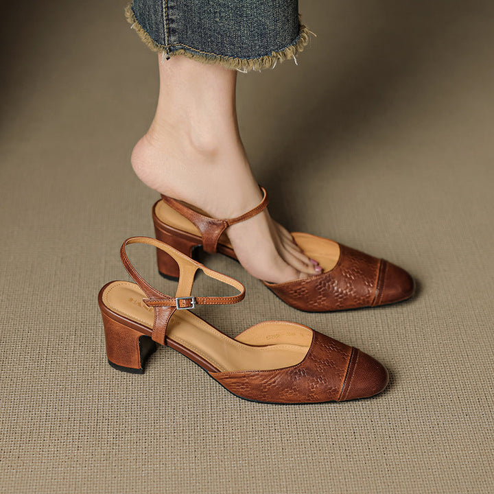 Alina Genuine Leather Pumps