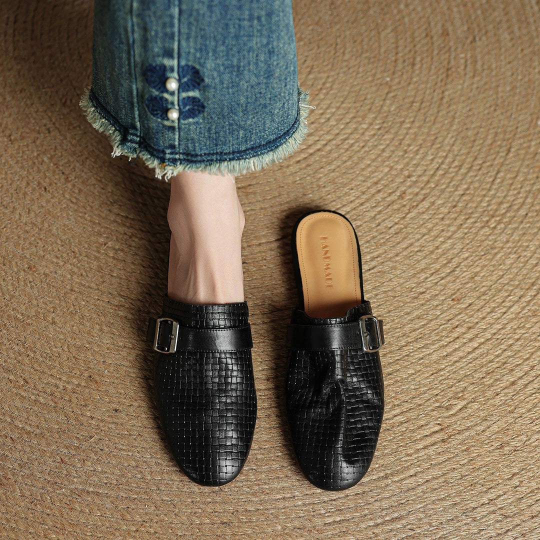 Sofia Genuine Leather Mules