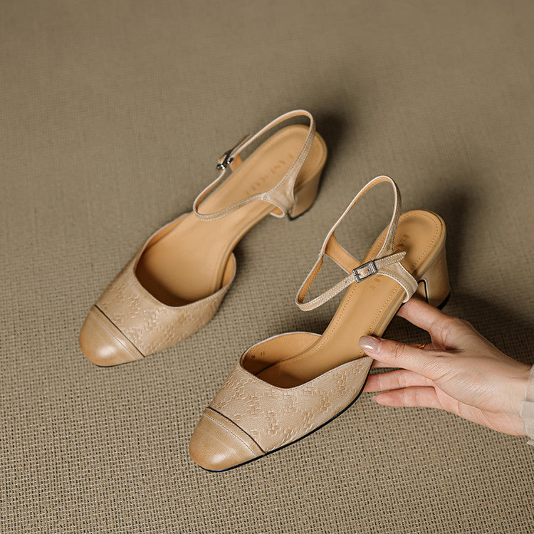 Alina Genuine Leather Pumps