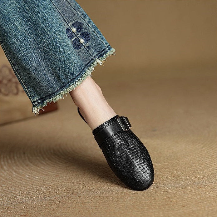 Sofia Genuine Leather Mules