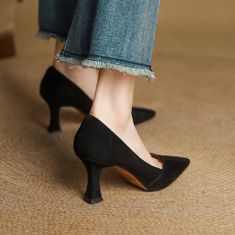 Morae Genuine Leather Heels