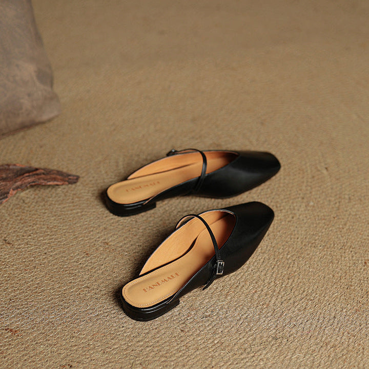 Marisol Genuine Leather Mules