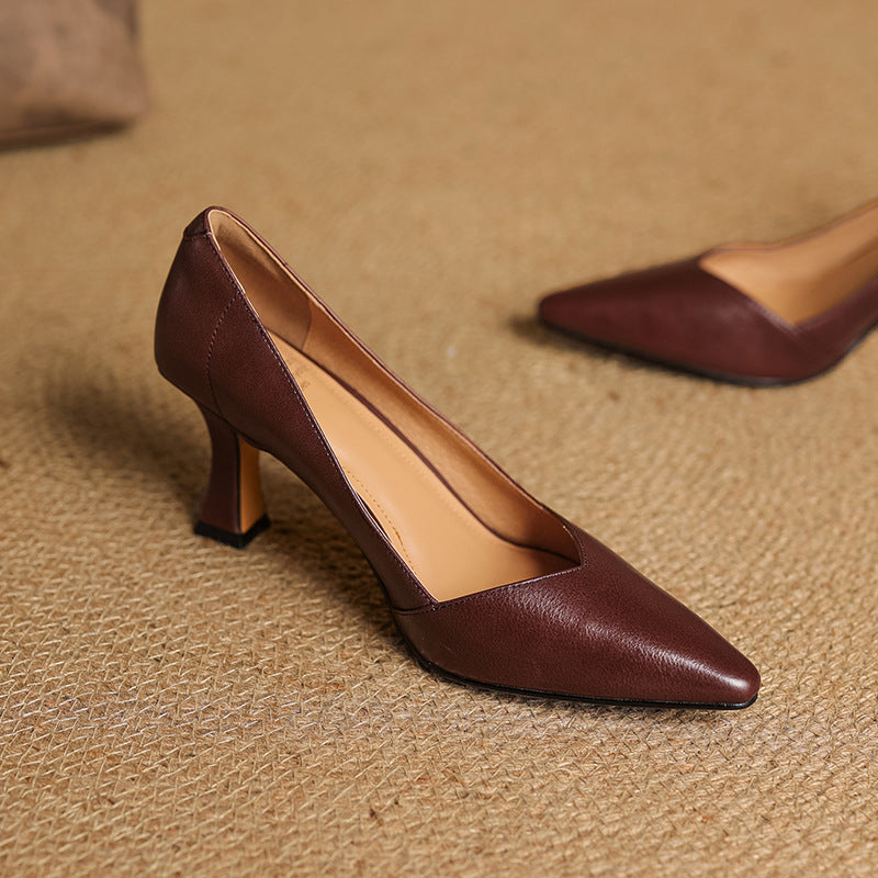 Morae Genuine Leather Heels