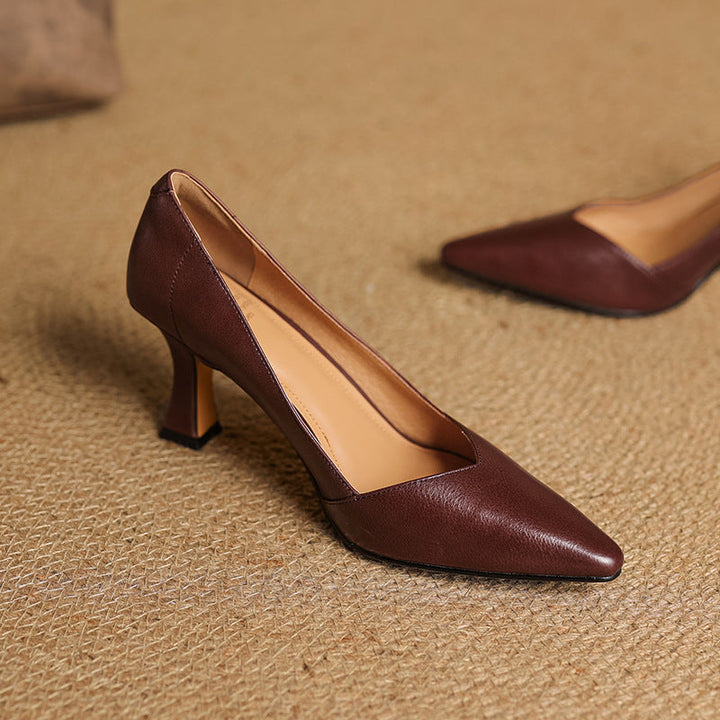 Morae Genuine Leather Heels