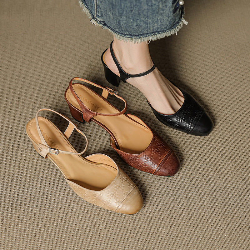 Alina Genuine Leather Pumps