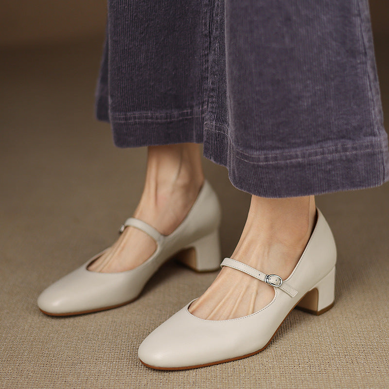 Cyra Genuine Leather Pumps