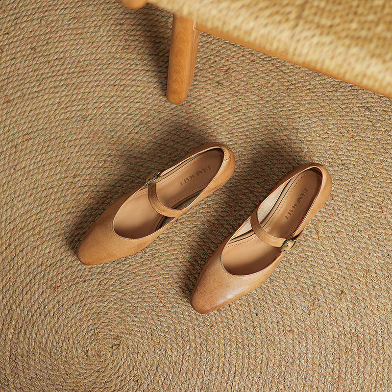 Livia Genuine Leather Heels