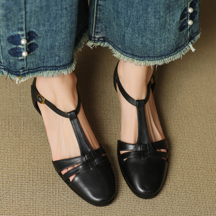Daria Genuine Leather Flats