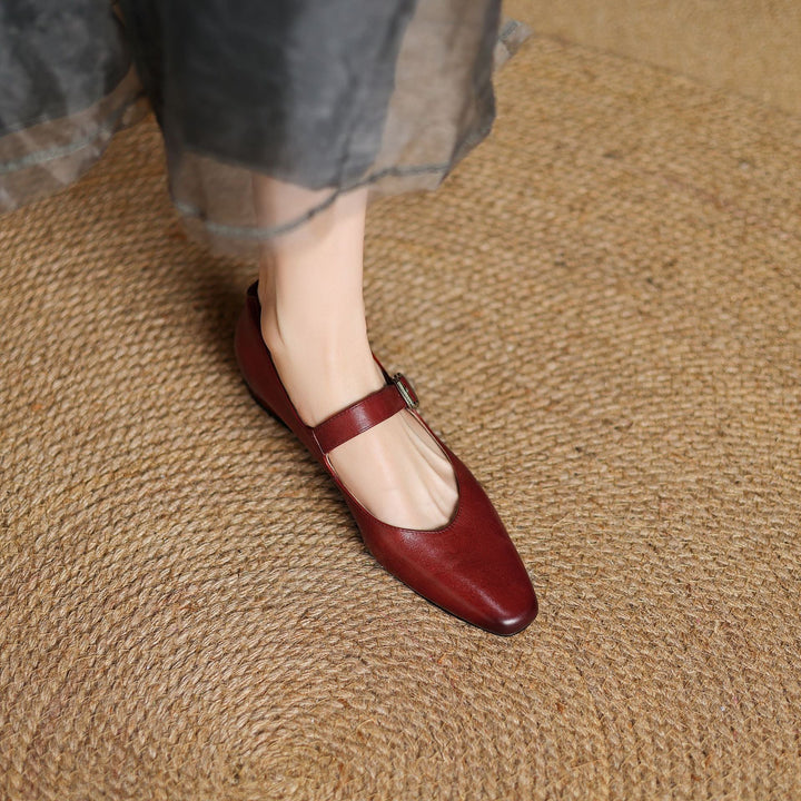 Livia Genuine Leather Heels