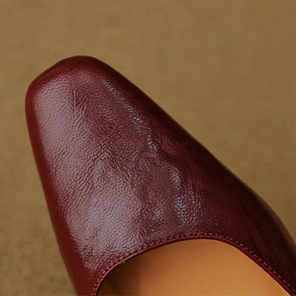 Alethea Genuine Leather Heels