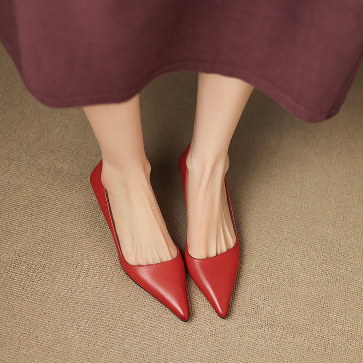 Bianka Genuine Leather Heels