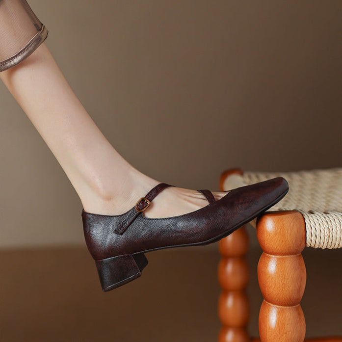 Orida Genuine Leather Heels