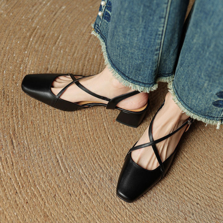 Luita Genuine Leather Heels