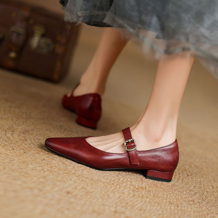 Livia Genuine Leather Heels