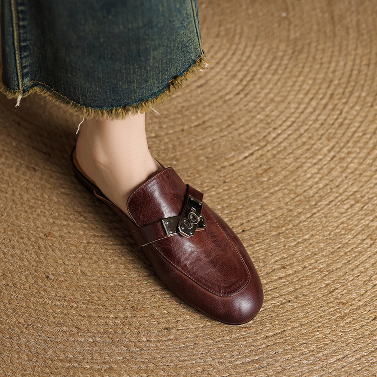 Dessa Genuine Leather Mules