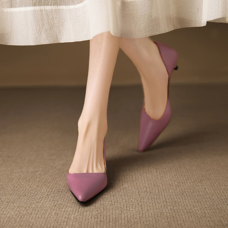 Elyse Genuine Leather Heels