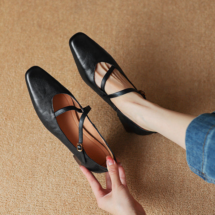 Orida Genuine Leather Heels