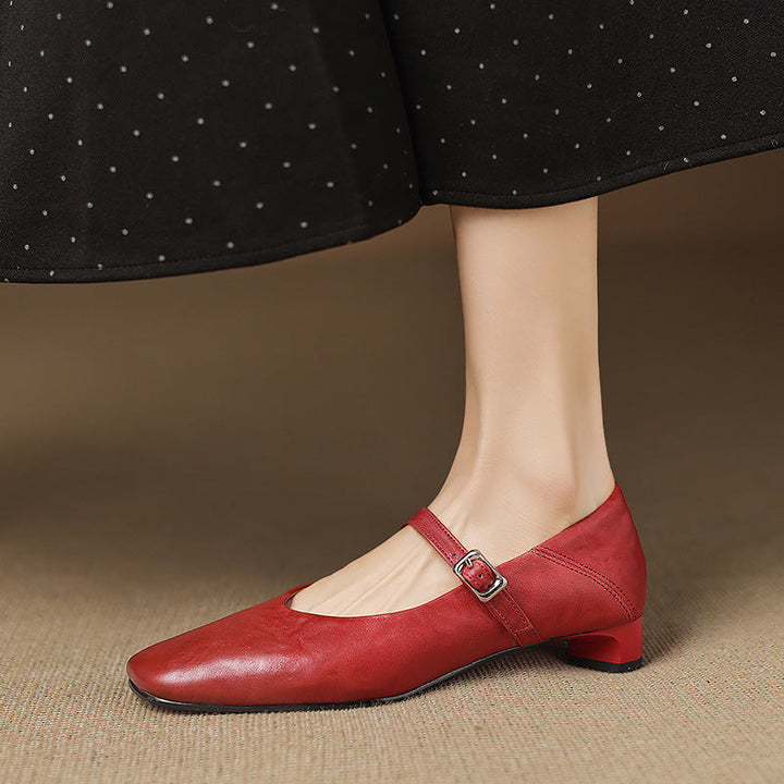 Athea Genuine Leather Flats