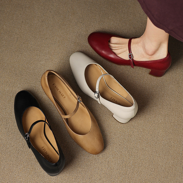 Cyra Genuine Leather Pumps