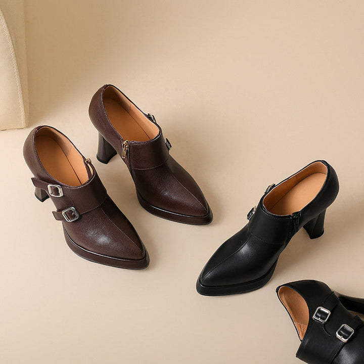 Amaya Genuine Leather Heels