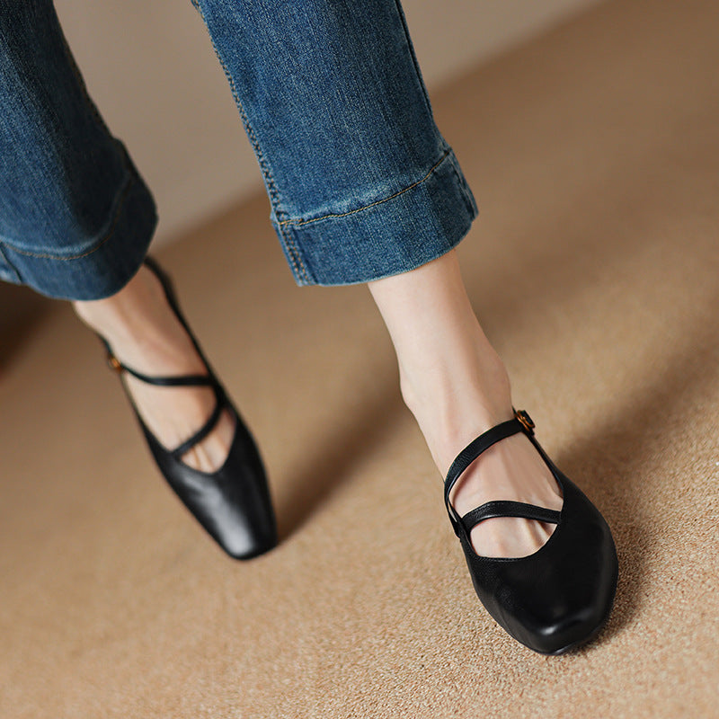 Orida Genuine Leather Heels