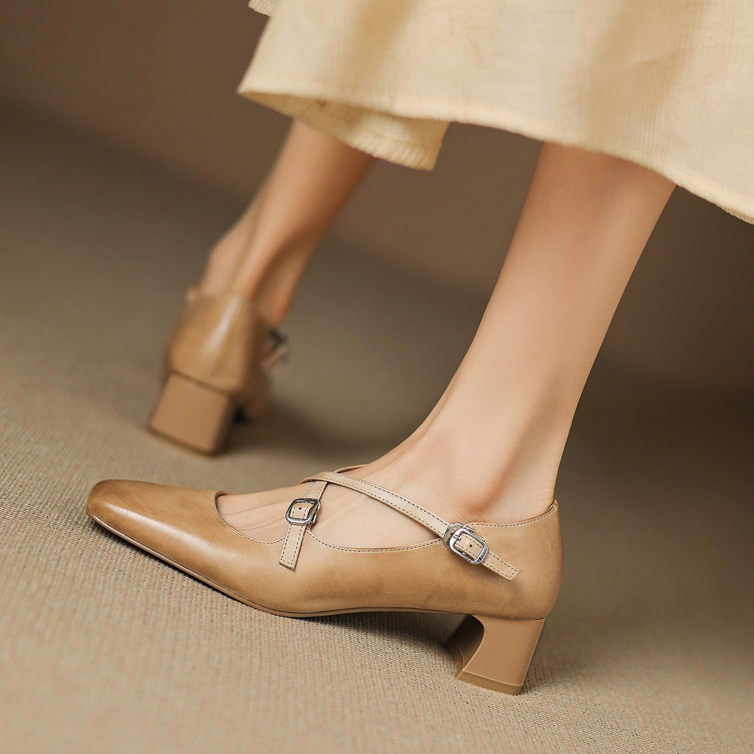 Ketra Genuine Leather Heels