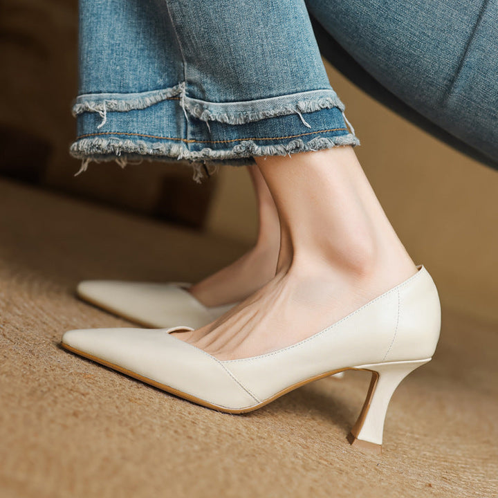 Morae Genuine Leather Heels