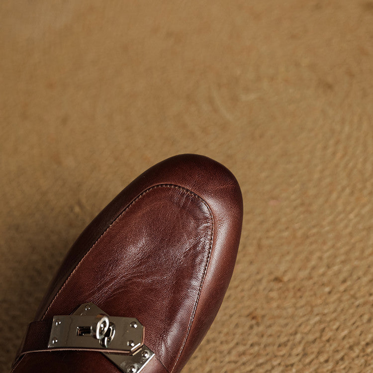 Dessa Genuine Leather Mules