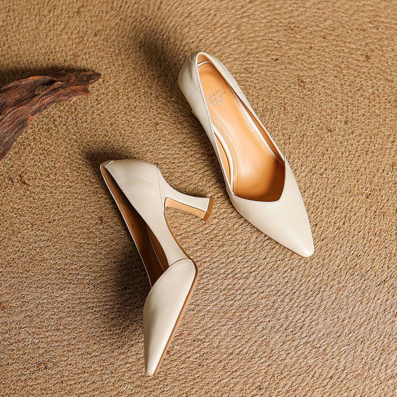 Morae Genuine Leather Heels