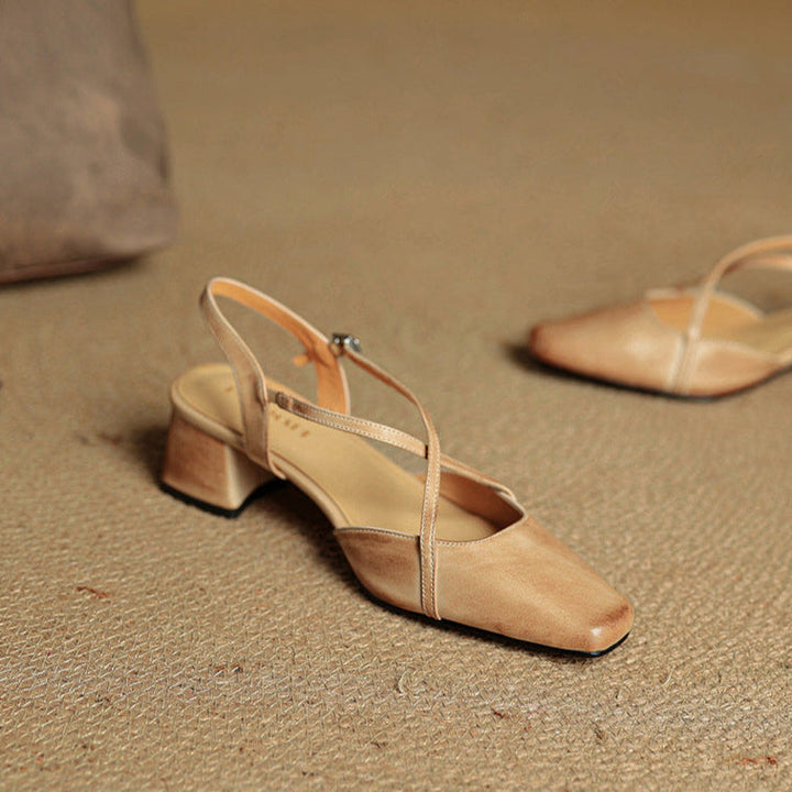 Luita Genuine Leather Heels