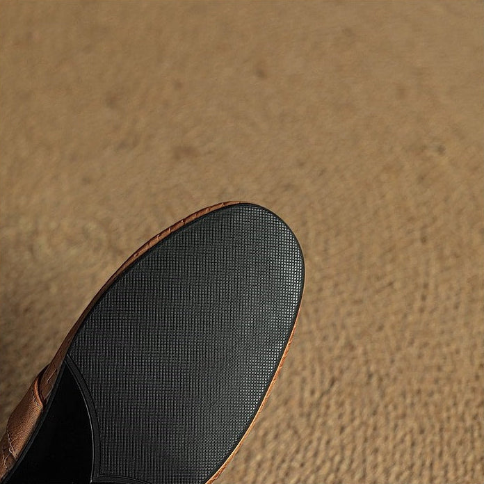 Sofia Genuine Leather Mules