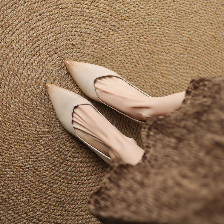 Loxey Genuine Leather Heels