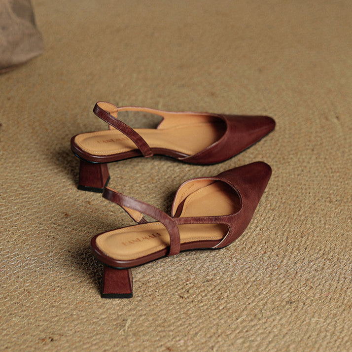 Emry Genuine Leather Heels