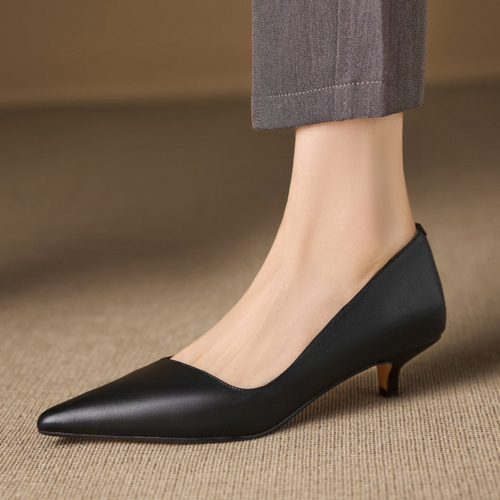 Elyse Genuine Leather Heels