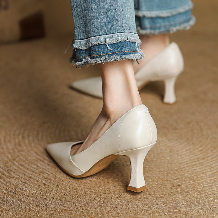 Morae Genuine Leather Heels