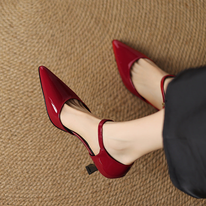 Trela Genuine Leather Heels